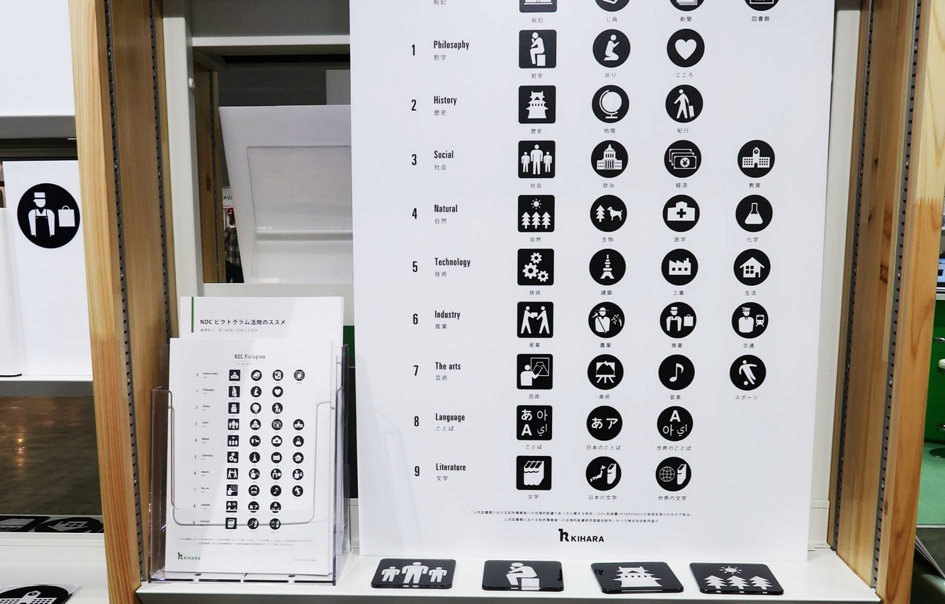 Ndcピクトグラムのデータを公開 キハラ株式会社 図書館用品 図書館家具 図書館設備 カルトナージュ